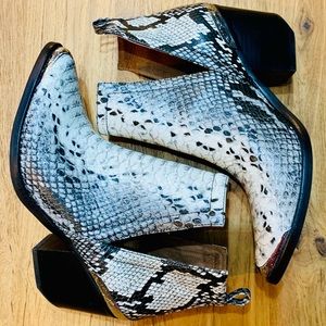 Jeffrey Campbell Snakeskin Booties